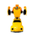 Carro Transformer Com Musica e Luzes Fusca Amarelo Cute Toys