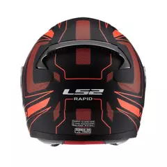 CASCO LS2 353 RAPID CARRERA NEGRO / ROJO MATE - Cingolani Motors