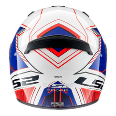 Casco Integral Moto Ls2 352 Kascal Matt WhiteBlue - Cingolani Motors