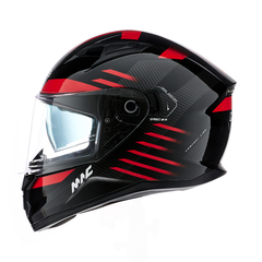 Casco Integral MAC 825 Speed 2.0 Gripper Negro / Rojo Brillo - comprar online