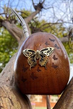 Mariposa - Aplique incrustado de Bronce en internet