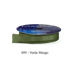 FOC-1051/16MM FITA ORGANZA MERITA 9,14M - -   - A099 - VERDE MUSGO