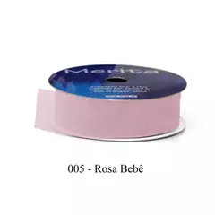 FO-1017/23MM FITA ORGANZA MERITA 9,14M - -   - A005 - ROSA BB