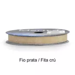 FOM-9208/16 FITA ORGANZA METAL MERITA 16MM - -   - 102S - PRATA