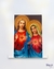 Plaquinha de mesa- Sagrado Coração de Jesus e Maria- mdf 11x15cm