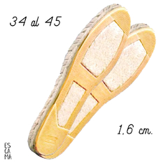 Suelas de Yute 1,6 cm