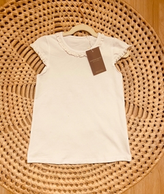 Remera Puntilla Beige - comprar online