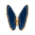 Borboleta azul com borda em ouro - comprar online