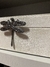 Caixa decorativa bege com libélula prata - comprar online