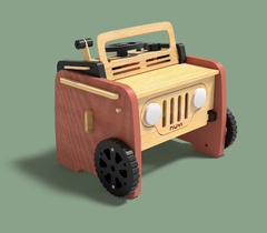 Jeep color Siena + mesita de Dibujo - comprar online