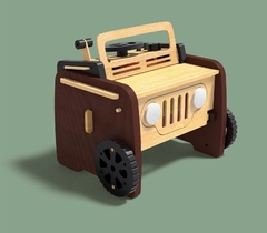 Jeep chocolate + mesa de Dibujo - comprar online