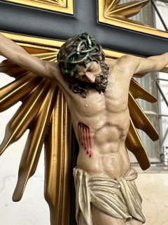 Crucifixo Barroco 48cm mesa/parede NOVO na internet