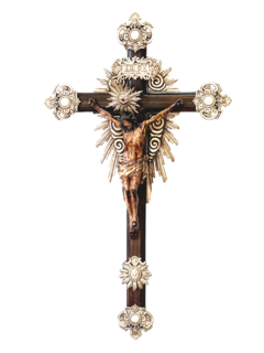 Crucifixo Barroco de Parede