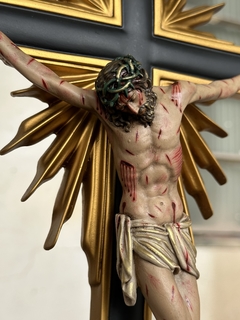 Imagem do Crucifixo Barroco 48cm mesa/parede NOVO