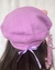 Boina lilás com orelhas rosa na internet