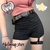 Shorts cintura alta kpop garter perna na internet