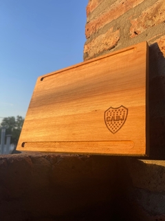 Plato de madera x12 un. C/ Grabado - Parrillas Argentinas