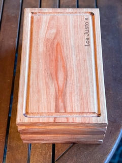 Platos de madera x6 un. C/grabado en internet
