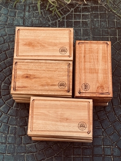 Platos de madera x6 un. C/grabado - tienda online