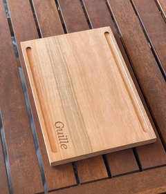 Plato de madera x12 un. C/ Grabado - tienda online