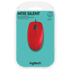 Mouse Logitech M110 Silent Red - tienda online