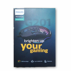 Mouse Philips G201BS Gaming Usb 1000-6400dpi 8Keys colors light - AHP Insumos