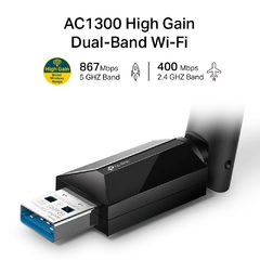 Archer T3U Plus USB Inalámbrico Dual Band AC1300 Alta Ganancia en internet
