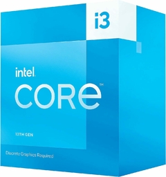 Procesador Intel Core i3 13100F Quad Core 4.5Ghz LGA1700 sin Video BX8071513100F