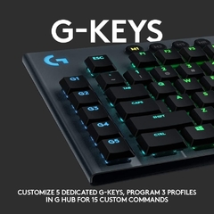 Teclado Logitech G815 Gamer Carbon US en internet