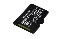 Micro sd 256gb clase 10 Kingston Canvas Select Plus 100mb/s - comprar online