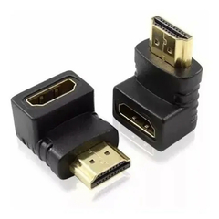 Adaptador HDMI M a HDMI H codo 90