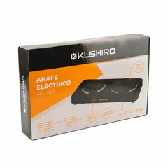 Anafe eléctrico 2 hornallas 1500W y 1000W Kushiro AEK-2500 - tienda online