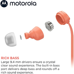 Auricular Motorola EAR BUDS3 Coral - AHP Insumos