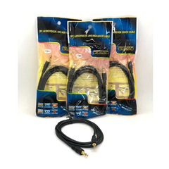 Cable Audio Plug 3,5mm macho a Plug 3,5mm macho 1,5m bolsa