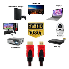 Cable HDMI 17.30m mallado V2,0 4k Ultra HD negro en bolsa en internet