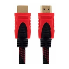 Cable HDMI 3.00m mallado V2,0 4k Ultra HD negro en bolsa - comprar online