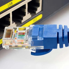 Cable Red Patchcord UTP CAT.6 cobre Kelyx 1,00m azul - comprar online