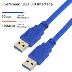 Cable USB macho a USB macho 3.0 largo 1,5m - AHP Insumos