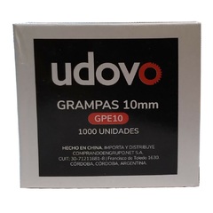 Caja de 1000 grampas 10mm Udovo GPE10 en internet