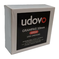 Caja de 1000 grampas 10mm Udovo GPE10 - AHP Insumos