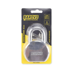 Candado 65 mm redondo acero reforzado con 3 llaves Barovo CUZ65R en internet