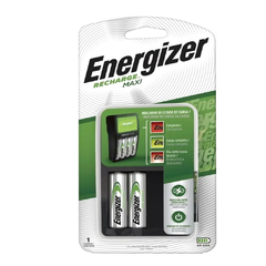 Cargador Energizer Maxi de 2 / 4 Pilas. Incluye 2 pilas recargables AA