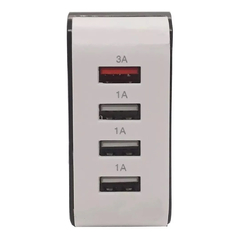 Cargador USB 4 Puertos Kolke 220v a 5v 3A Blanco