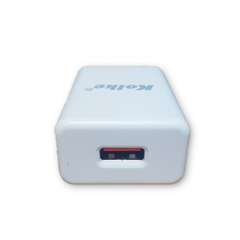 Cargador USB Kolke 220v a 5v 2A Blanco KC-230 con Cable USB a Micro USB - AHP Insumos