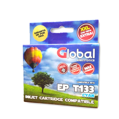 Cartucho Global Epson T133 T133220 Cyan 13 Ml