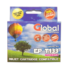 Cartucho Global Epson T133 T133320 Magenta 13 Ml