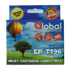 Cartucho Global Epson T195 196 T195220 T196220 Cyan 10 Ml