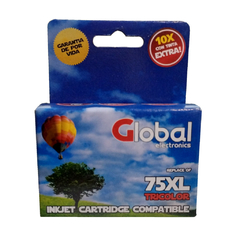 Cartucho Global HP 75XL CB338WL Tri-Color 18,8 Ml