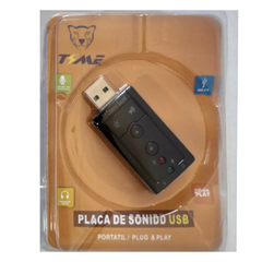Placa de Sonido USB 7,1 con control de volumen en internet