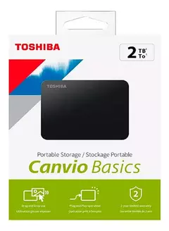Imagen de Disco Rigido Portatil Toshiba 2Tb Canvio Basics usb 3.2